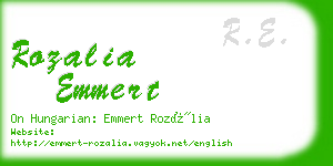 rozalia emmert business card